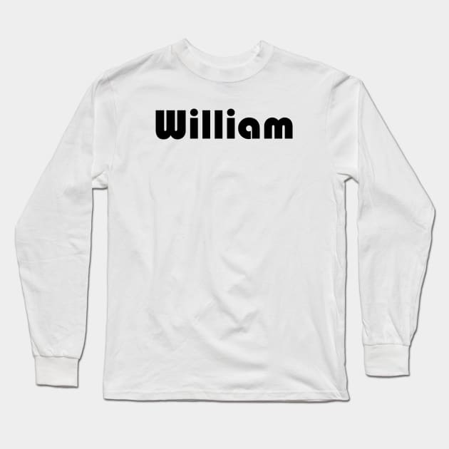 William Long Sleeve T-Shirt by ProjectX23Red